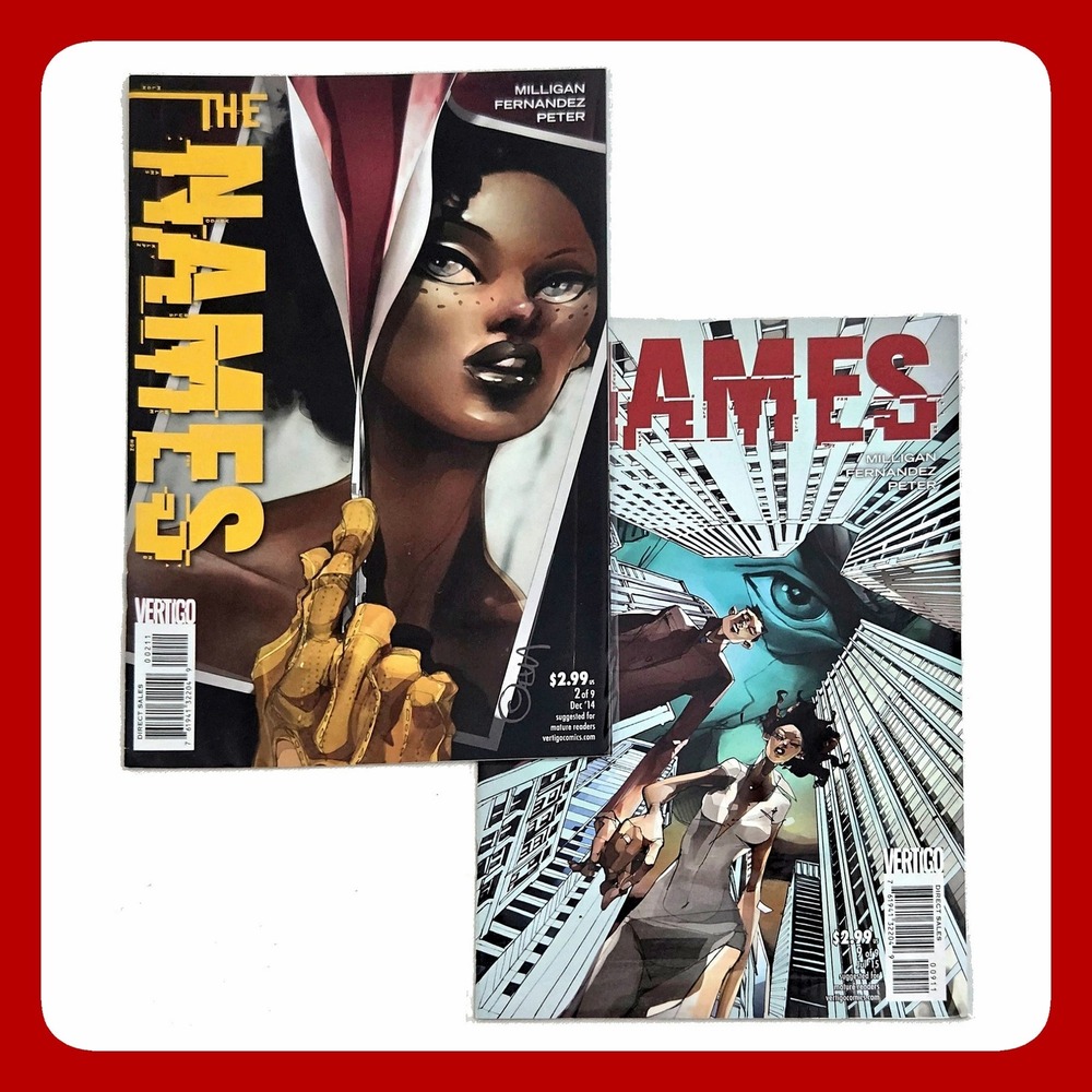 Names Vertigo Comics Lot Issues 2 & 9 Peter Milligan Leandro Fernandez Set Comic